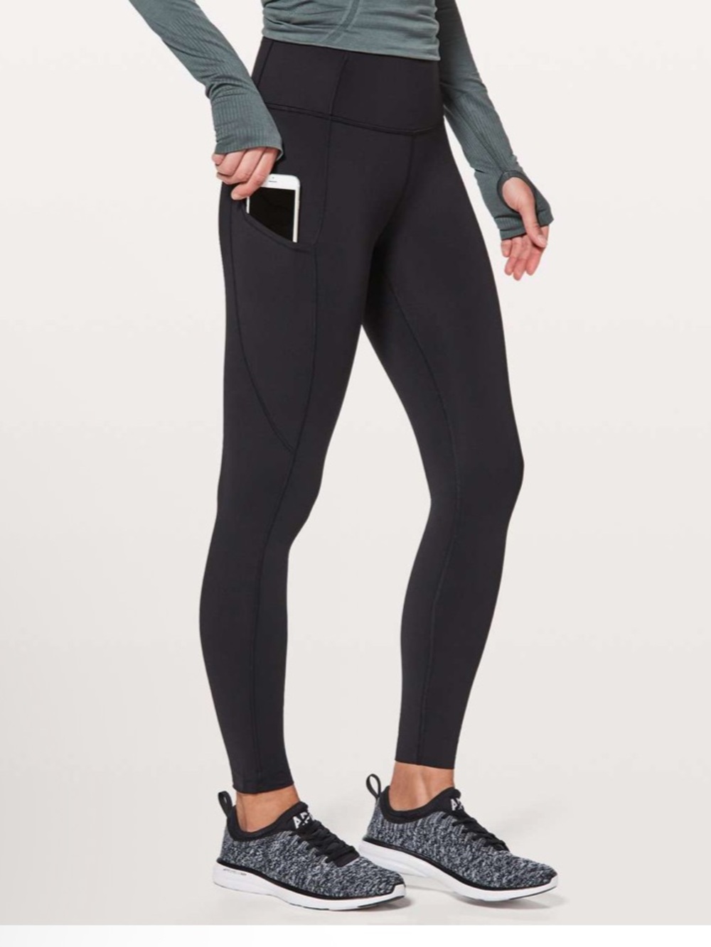 NWT Lululemon Fast & Free 7/8 Tight *Nulux 25" Black Size 6